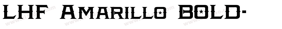 LHF Amarillo BOLD字体转换